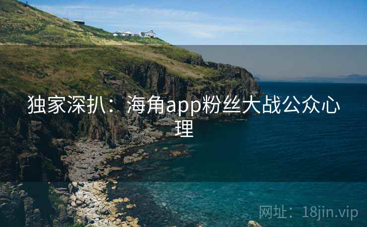 独家深扒：海角app粉丝大战公众心理