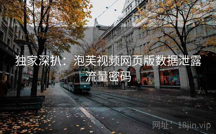 独家深扒：泡芙视频网页版数据泄露流量密码