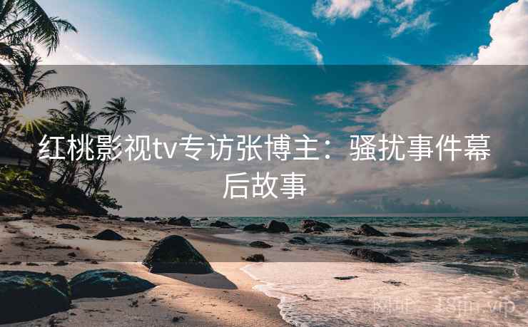 红桃影视tv专访张博主：骚扰事件幕后故事
